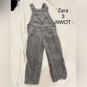 Zara Kids Charcoal Overalls